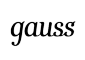 GAUSS